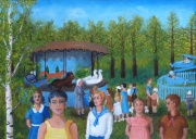 Шамарина Т. И. Карусель. 2005. Холст, масло. 55 х 39
