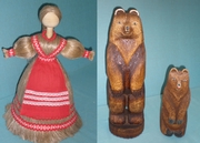 Кукла из льна. Изделия из дерева. Медведи. Мастер - В.В. Шишов