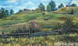 Тонкова Н. Ю. Вожегодский р-н. Август. 2003. Холст, масло. 40 х 60