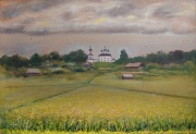 Архипов А. А. Кубеноозерье. 1991. ДВП, масло. 57 х 40