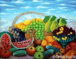 Вардаев Н. Х. Вожега. Натюрморт. 1998. Холст, мало. 70 х 54