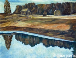 Савинцев Е. М. Вытегра. Пермос. 1997. Холст, масло. 54 х 41