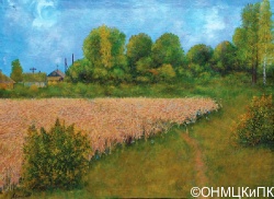 Соколов А. А. Вологда. В этой деревне огни не погашены. 1993. Холст, масло. 41 х 61