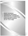 Обзор основных социально-значимых мероприятий учреждений культурно-досугового типа Вологодской области за 2011-2012 годы